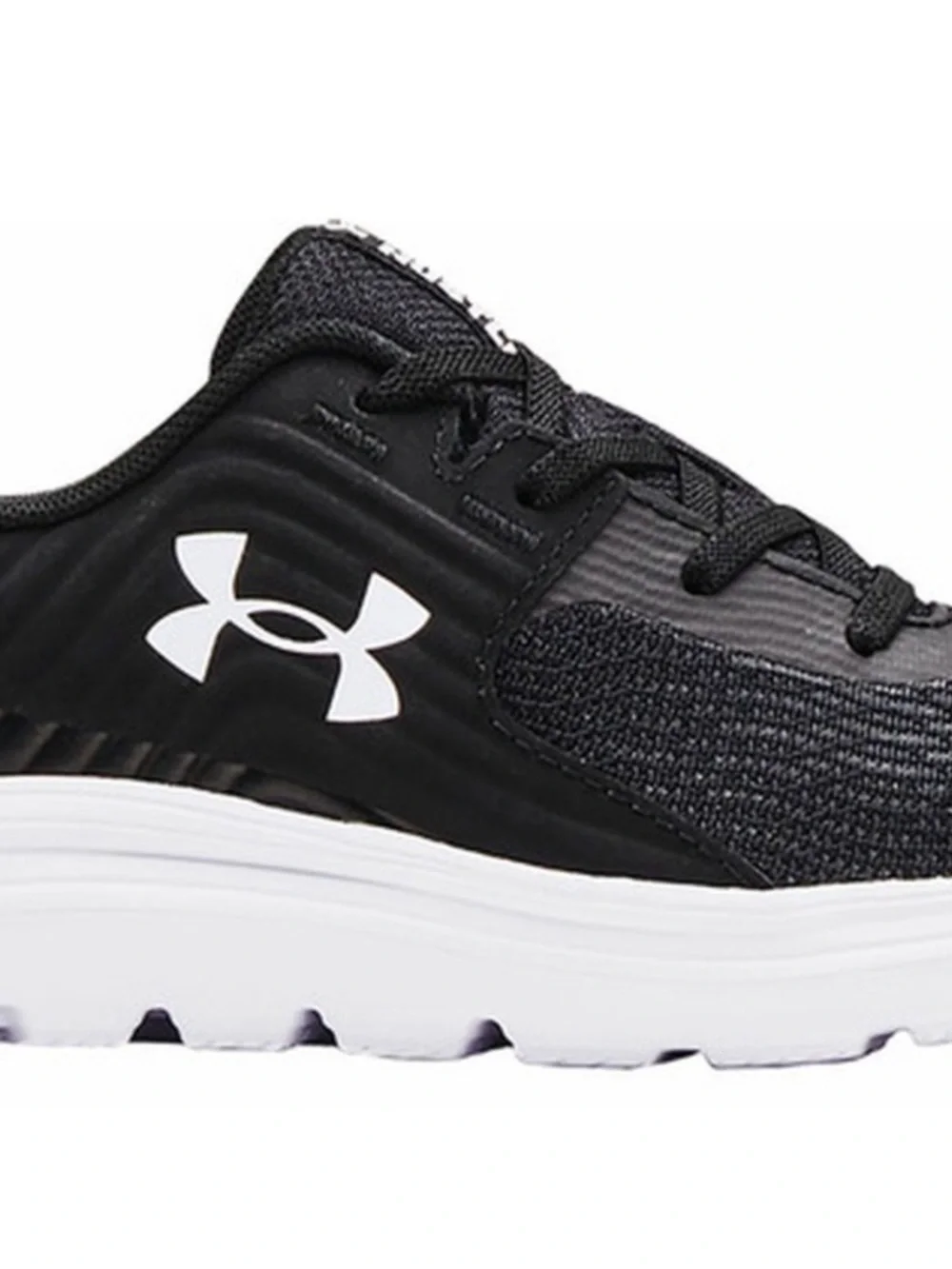Under Armour Kids Black and White Athletic Sneakers